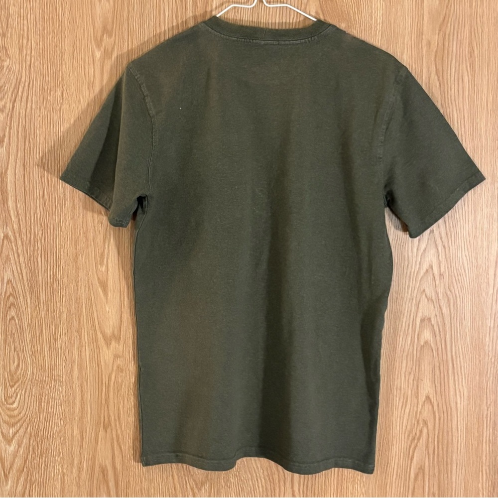Carhartt Olive Loose Fit Crewneck Short Sleeve Pocket Tee - Picture 2 of 6